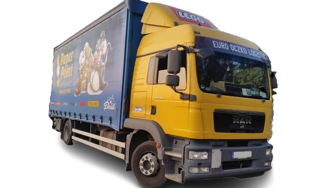 MAN solówka z zabudową reklamową LEGO